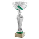 Trofeo cerámica plata/verde