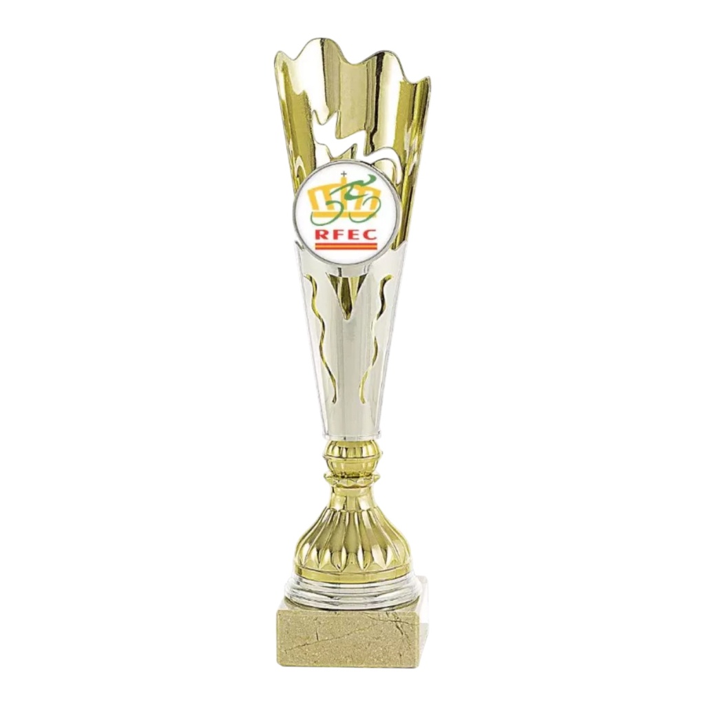 Trofeo Económico de 3 alturas con disco. Ref. 24076