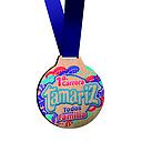 Medalla de madera S13A impresa a todo color