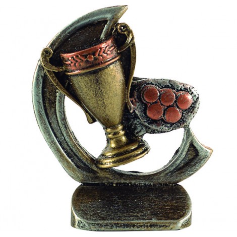 Trofeo resina de 11cm de altura. Serie 77