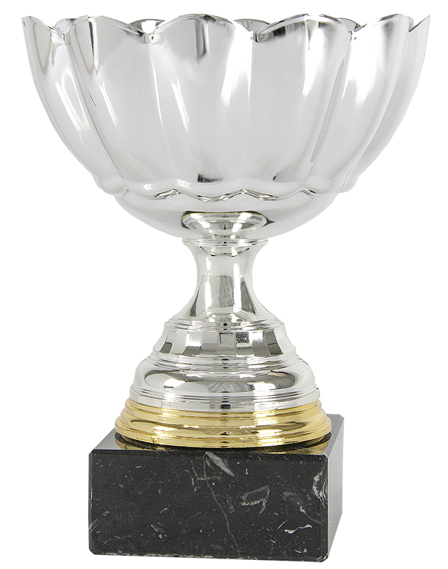 Trofeo copa cáliz plata base oro