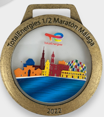 Medalla con pieza central de Metacrilato reemplazable S12C