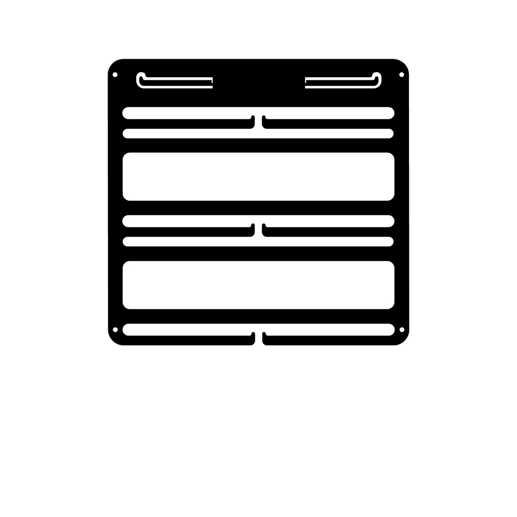 Medallero metal Portadorsales de 250mm