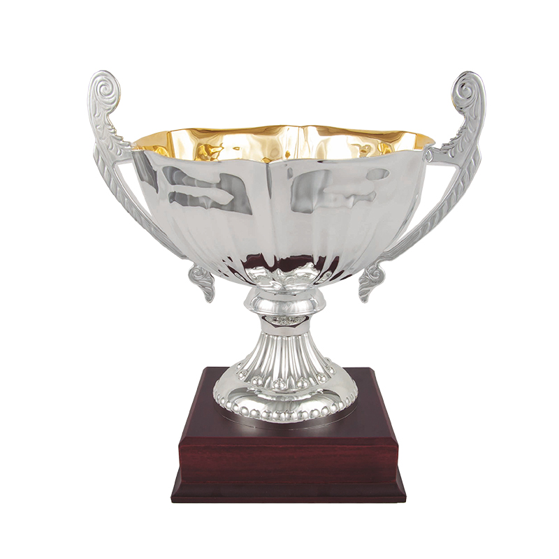 Trofeo copa metálica con asas
