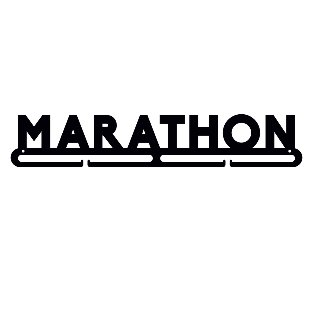 Medallero metal letras Marathon de 400mm