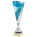 Trofeo  18008/2 alt.37cm plata/azul