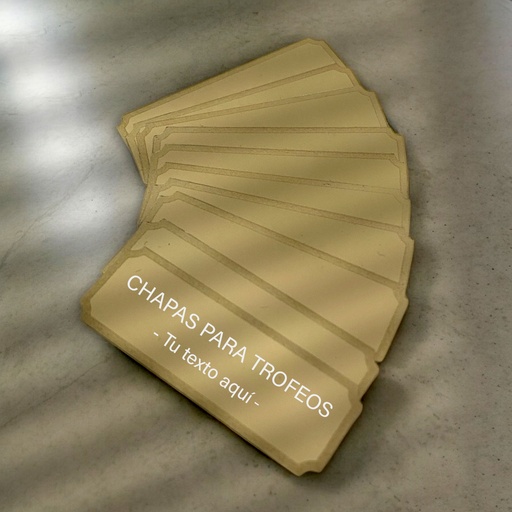 [41001- <50] Grabación chapas de trofeos