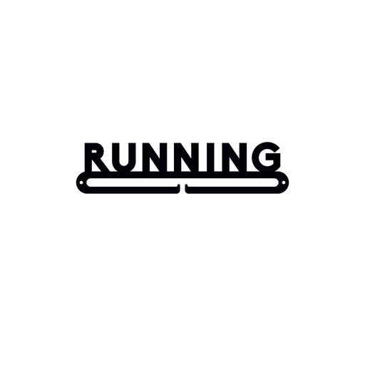 [MDL.019-1] Medallero metal letras running de 250mm