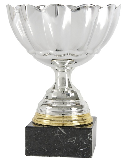 Trofeo copa cáliz plata base oro