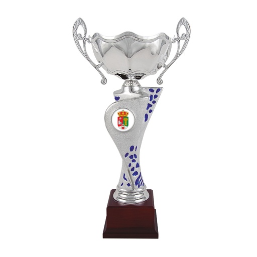 Trofeo copa plata clásica con disco