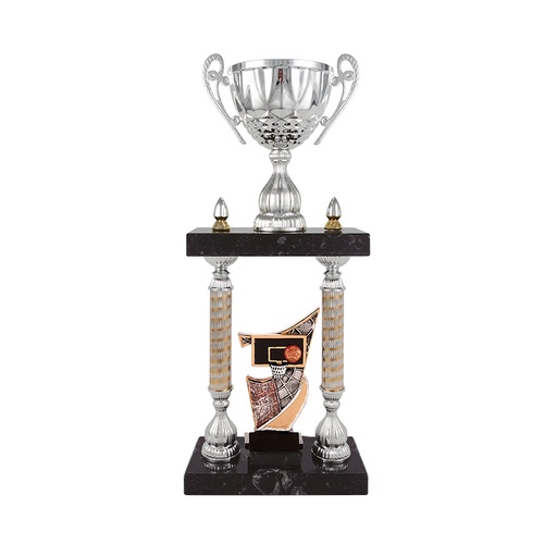 Trofeo Columna copa con aplique