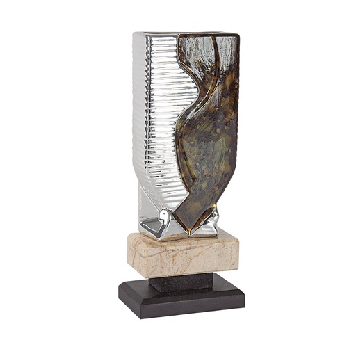 Trofeo de cerámica con doble peana