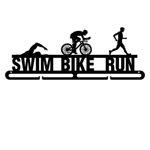 [MDL.008-1] Medallero metal Swim, Bike y Run de 400mm