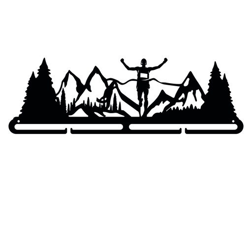 [MDL.043-1] Medallero metal Montaña y Corredor de 400mm