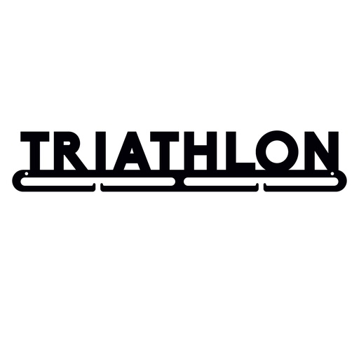 [MDL.015-1] Medallero metal letras Triatlhon de 400mm