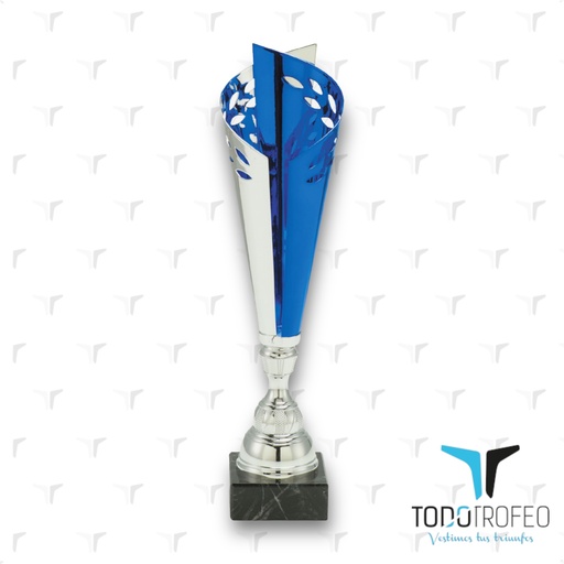 [C15003.2] Trofeo 15003/2 alt.42cm plata/azul