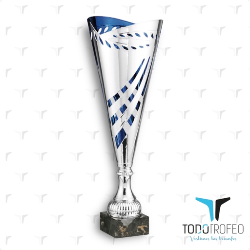 [C17004.3] Trofeo 17004/3 alt.36cm plata/azul
