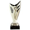 Trofeo cerámica plata/blanco